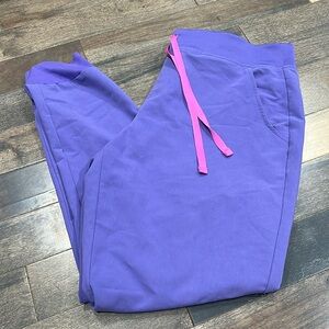 Figs purple Zamora large joggers EUC
